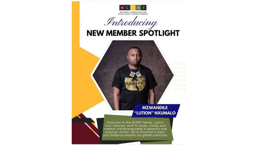 The poster announcing Lution as a new member. 